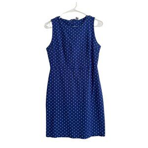 Royal Blue Polka Dot Old Navy Women's Sleeveless Dress Size Small